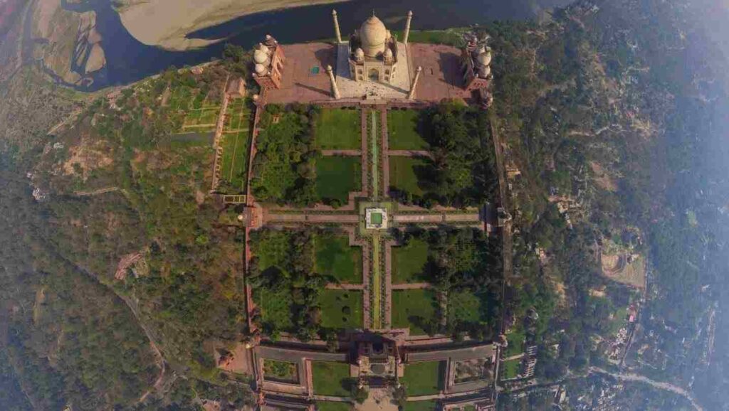 Taj Mahal Sattelite View