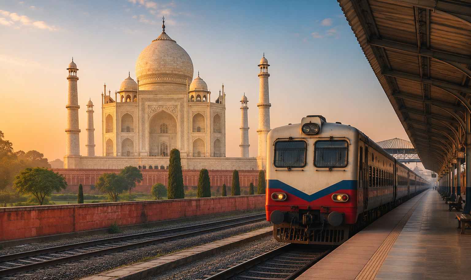 Which Railway Station is Nearest to Taj Mahal